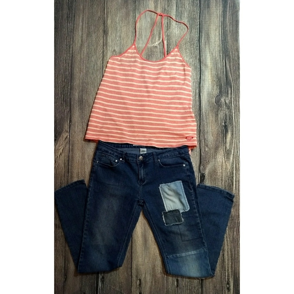 Idle Minds Patchwork Blue Jeans - image 2